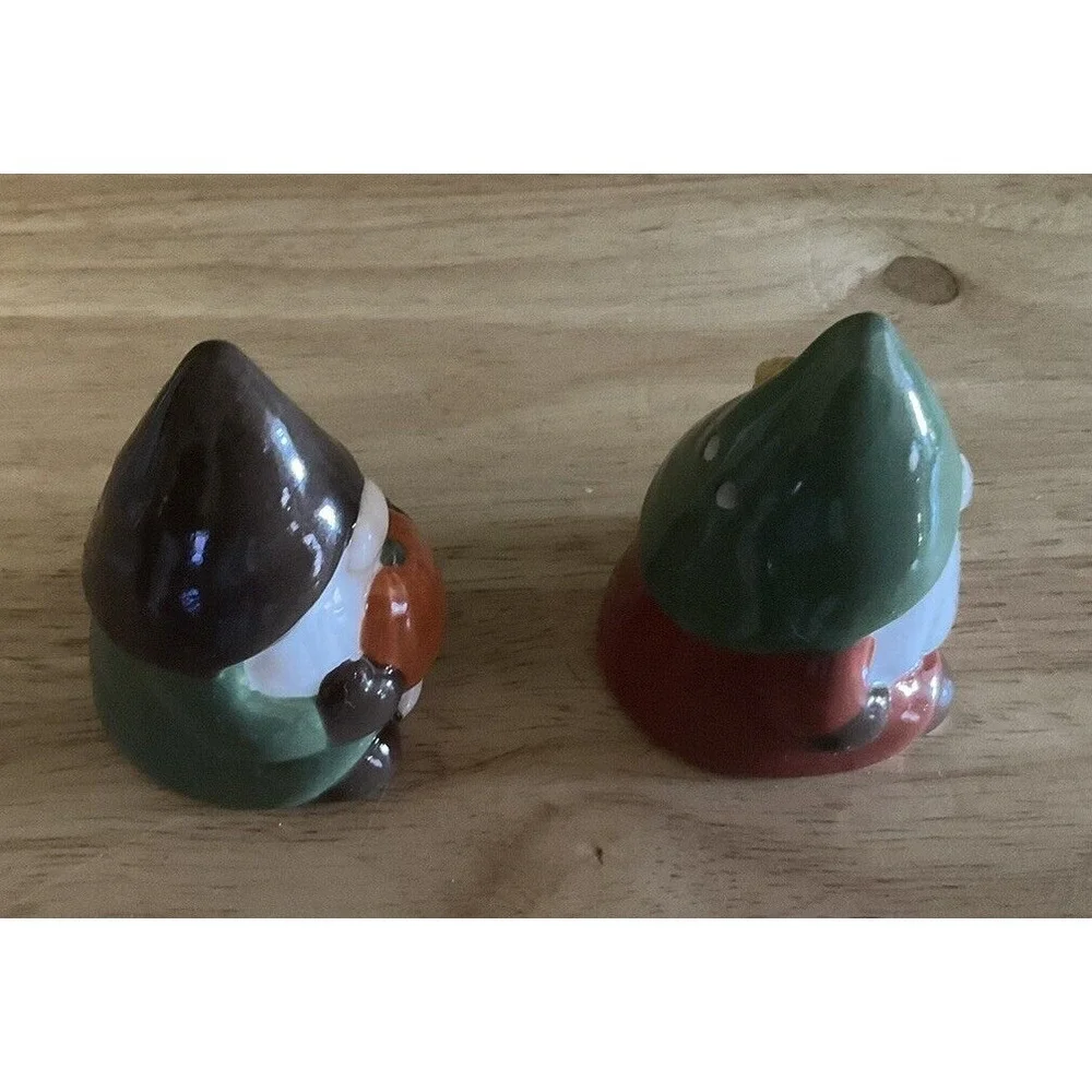 Fall Gnomes Salt And Pepper Shakers, 2 1/4 In High,‎ Sunflower And Pumpkin